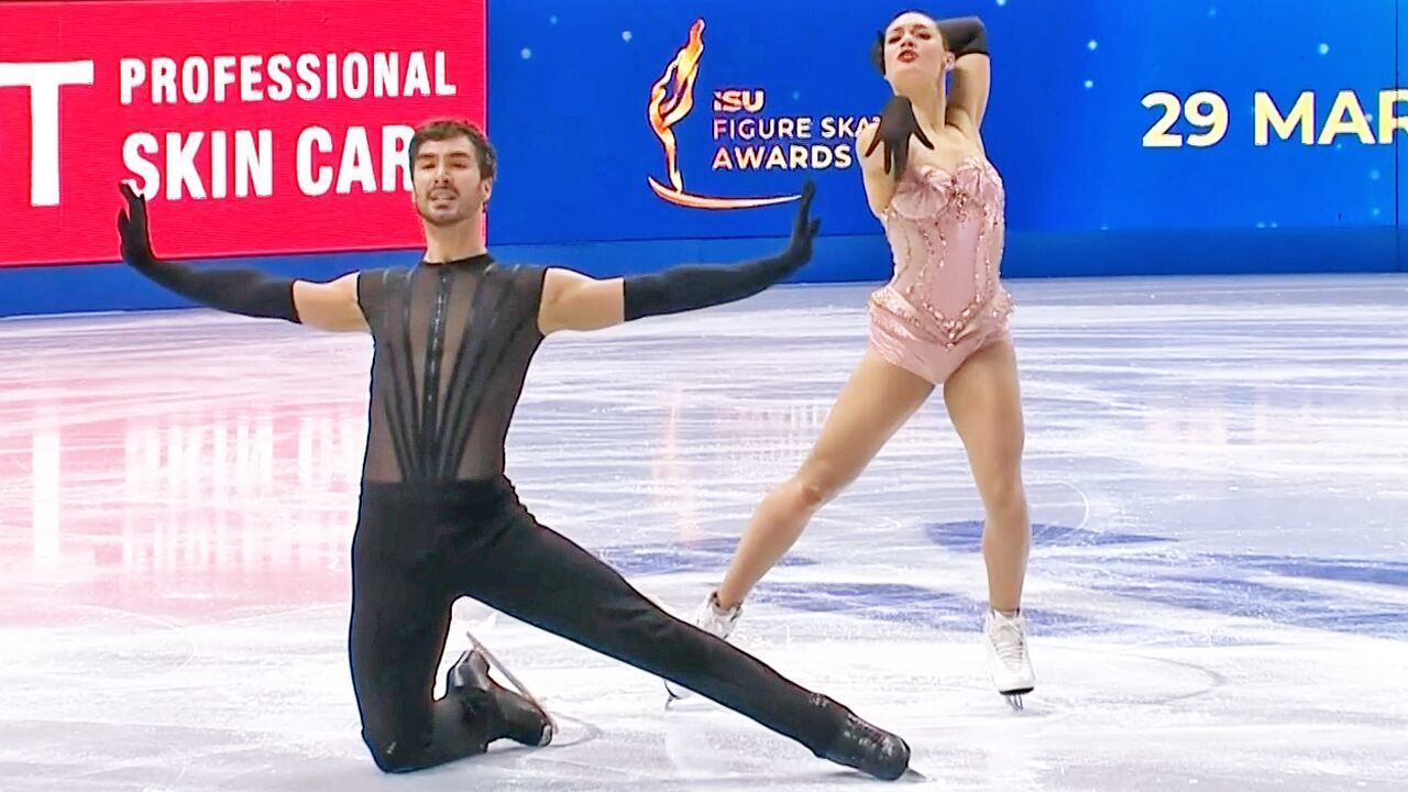 데뷔전에서 금메달을 노린다, 푸르니에-기욤 시즈롱 무대 [세계선수권 아이스댄스 리듬댄스] 썸네일