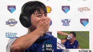 '육성선수 데뷔전 선발승' 김백산 울리려고 작정한 정우영 캐스터 [베이스볼S]