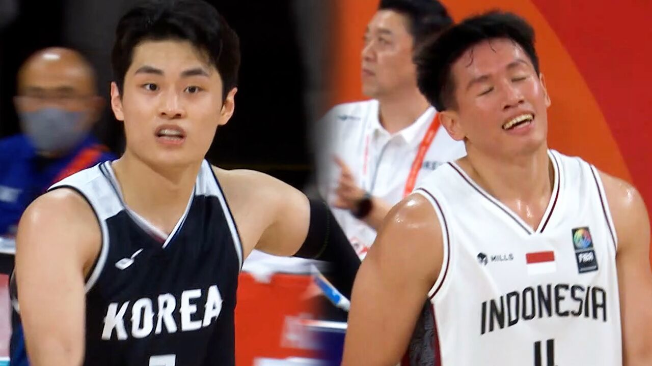 유기상의 빈틈 공략, 3점포로만 21점 득점! [농구 조별리그 2차전 대한민국 vs 인도네시아] 썸네일