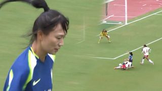 장슬기 왼발 기회, 좋은 침투력! [여자축구 조별예선 대한민국 vs 방글라데시]