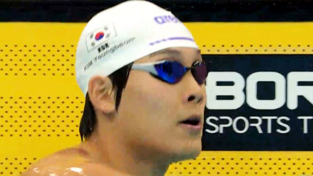 엄청난 스피드! 가볍게 조 1위로 통과하는 김영범 [수영 남자 자유형 100m 예선]