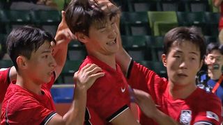 신민하 헤더 선제골! 엄지성의 택배 프리킥 [남자 축구 조별예선 대한민국 vs 사우디]