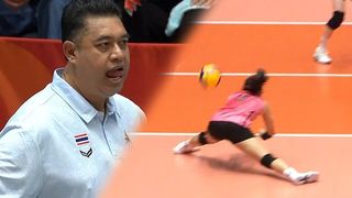 태국 감독도 당황한 정호영의 속공! [여자 배구 동메달 결정전 대한민국 vs 태국]