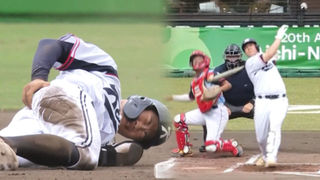 박재현 부상 아찔! 노시환 희생플라이로 선취 득점 [야구 조별예선 대한민국 vs 태국]