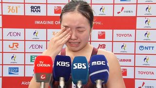 “엄마 보고 싶어요” 경기 끝난 직후 오열한 박시은, 눈물의 의미 [수영 여자 평영 200m]