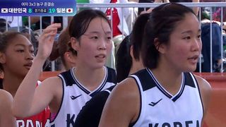 아쉬운 한일전, 동메달 결정전으로 향하는 대한민국 [여자 3x3 농구 준결승]