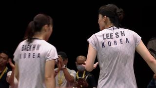 중국의 연이은 실수, 2세트 승리한 대한민국 [배드민턴 여자 복식 결승]