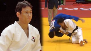 안재홍의 빠른 업어치기! 8강 진출 성공 [유도 남자 -73kg 16강]