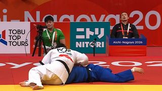 허벅다리걸기 이현지! 결승 진출 [유도 여자 +78kg 준결승]