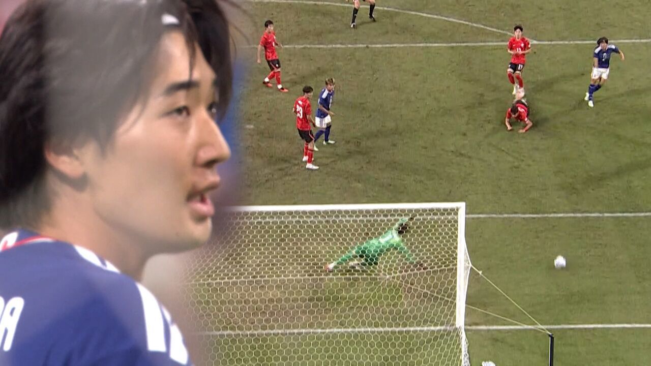 매서워지는 일본, 침착하게 슈팅을 시도한 요코야마 [남자 축구 결승 대한민국 vs 일본] 썸네일