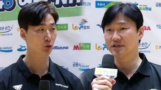 '왕조 동료에서 적장으로' 경기 전 양 팀 감독 인터뷰 [우리카드 vs 한국전력]