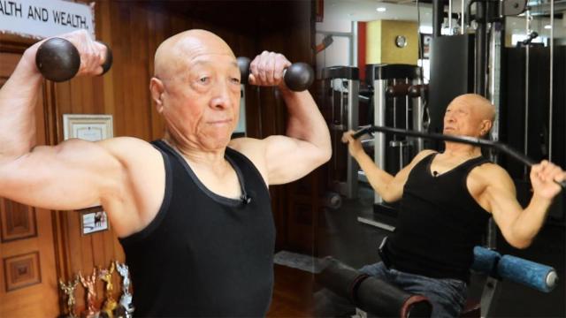 '최고령 보디빌딩 선수' 서영갑 할아버지의 근육 운동법! 썸네일