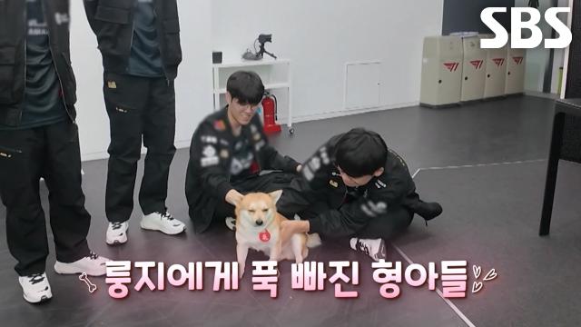 T1 선수들, 푹 빠져 버린 룽지의 치명적인 매력♥