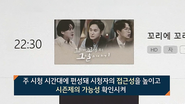 교양 프로그램의 편성 및 장르 소재 점검