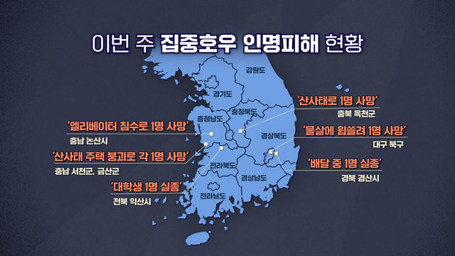 장마로 인한 사망자 8명 발생, 200년 만의 폭우 원인은? 8407