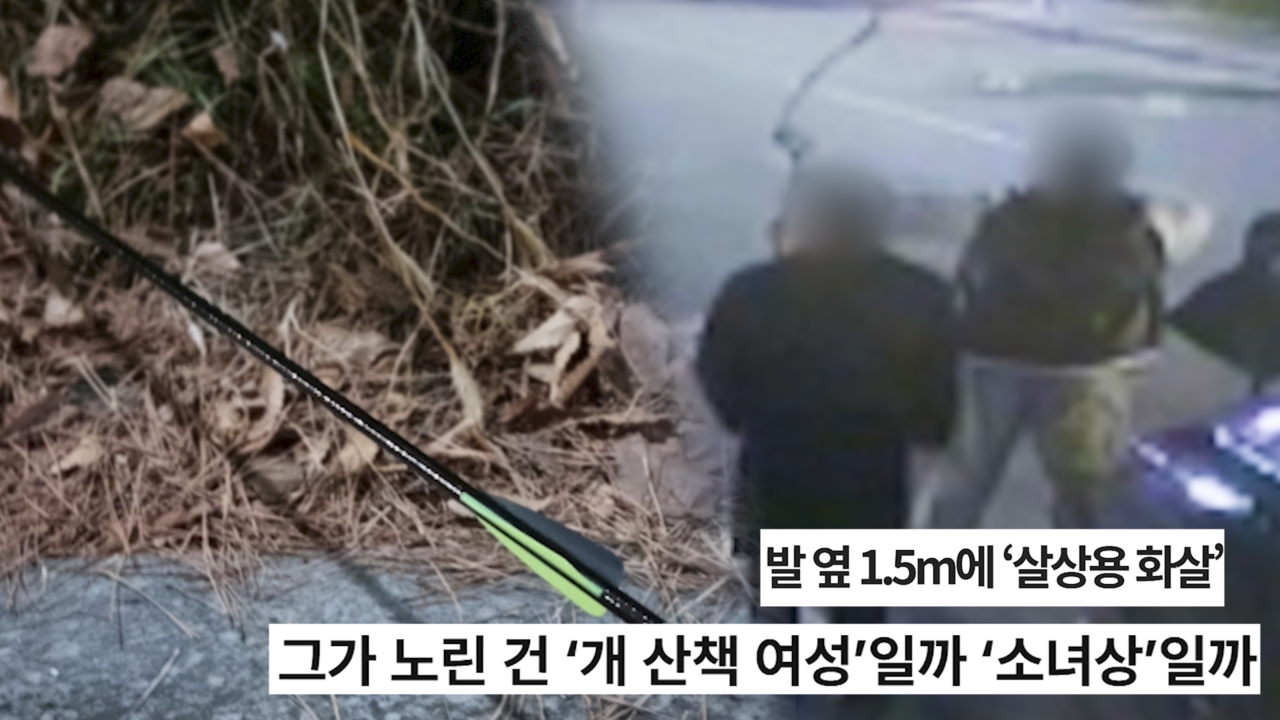 도심에 날아든 사냥용 화살 2인조가 노린 과녁은 무엇인가?