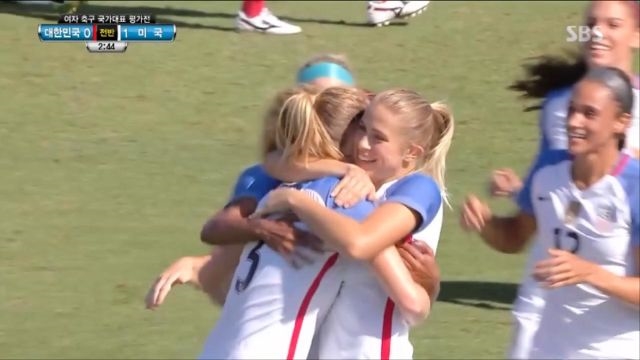 [대한민국 vs 미국] 사만다 뮤이스의 선제골