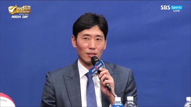 [남자부 미디어데이] 신진식 감독, 포스트시즌을 앞두고 가장 많이하는 생각