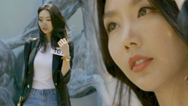 자동 리액션 불러일으키는 냉미녀 107호 ‘모델 포스’