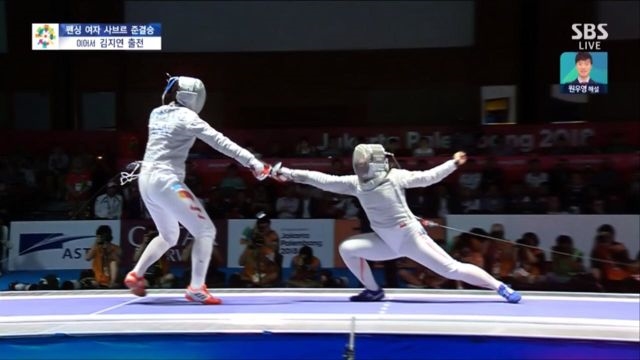 [펜싱][사브르] 여자 준결승 - 샤오야치 VS 다무라 노리카 2라운드