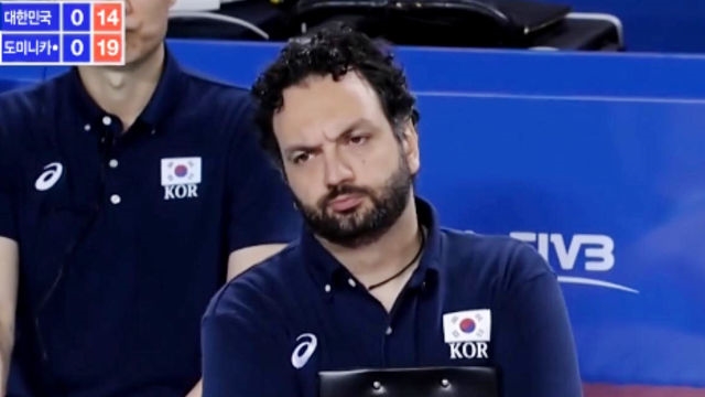 [대한민국 vs 도미니카] 아쉽게 1세트를 내주는 대한민국