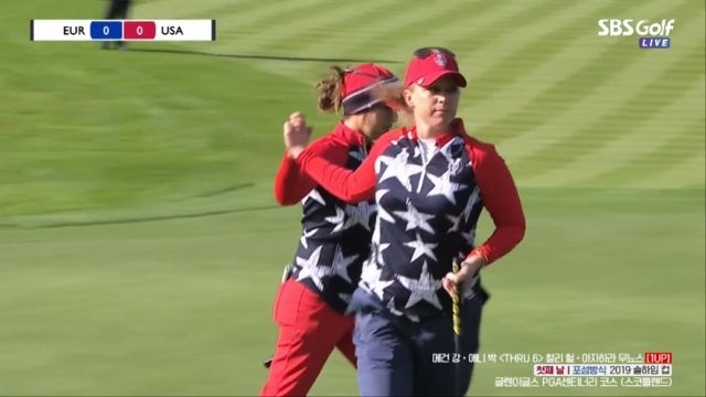 [솔하임컵 1R] 1업으로 앞서나가는 모건 프레셀의 퍼트
