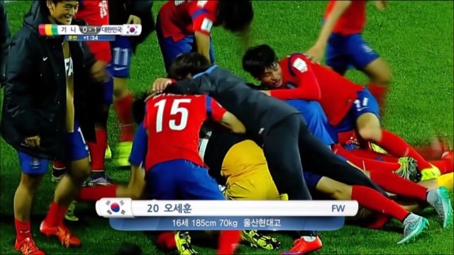 [2015 월드컵] 기니 vs 대한민국 - 완벽한 승부수! 16강을 확정짓는 오세훈의 극장골