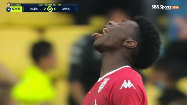 골대 강타, 놀라운 활약 보여주는 추아메니 [모나코 vs 보르도]