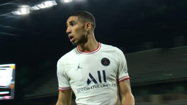 득점 기회 만든 하키미의 공격적인 오버래핑 [앙제 vs PSG]