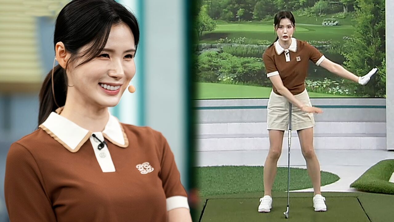 [박진이 레슨] 당겨치는 샷 교정 1단계, 팔 밀어내기