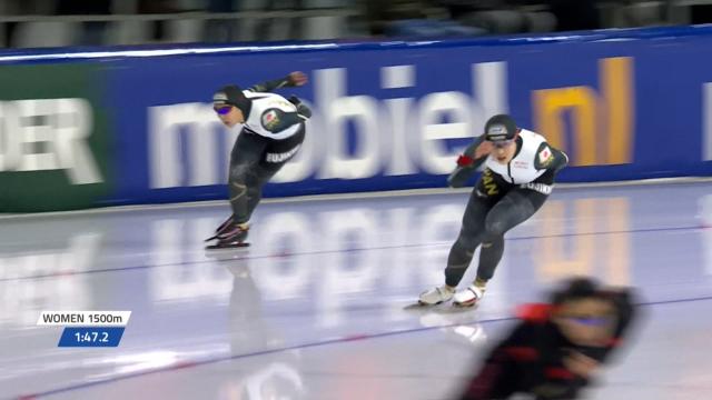 '일본 선수끼리의 경쟁' 오노데라 유나와 호리카와 모모카 [월드컵 2차 여자 1500m]