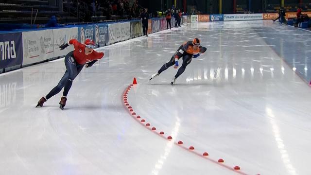 마지막 같이 치고 나가는 샌더 엘트렘과 웨슬리 데이스 [월드컵 6차 남자 1500m]