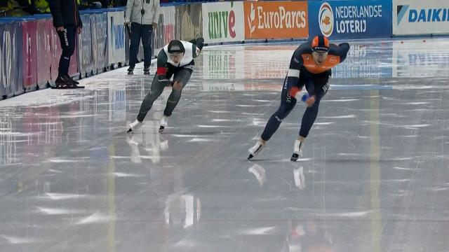 생각보다 느린 기록으로 들어오는 토마스 크롤 [월드컵 6차 남자 1500m]