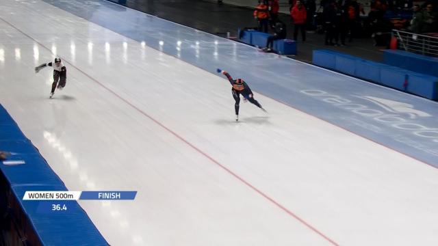 깔끔한 레이스 보여주는 카롤리나 보식과 나오미 베르커크 [월드컵 6차 여자 500m]